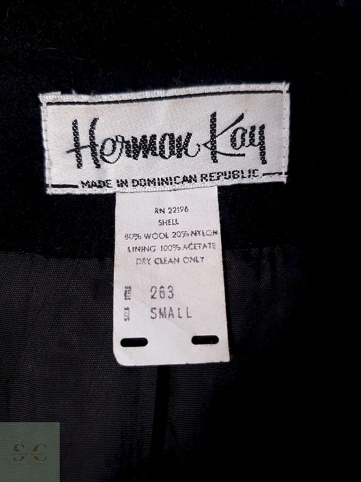 Abrigo Mujer Largo Negro Lana Herman Kay – TALLA 3XL 9