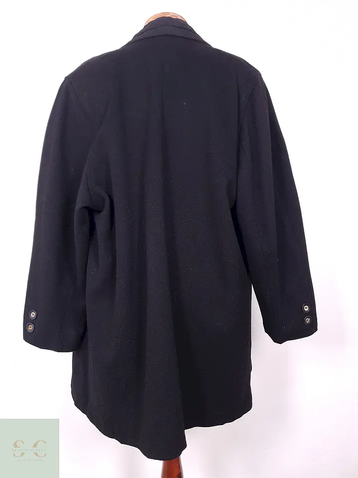 Abrigo Mujer Negro Minimalista Ashley Scott – TALLA LXL 7