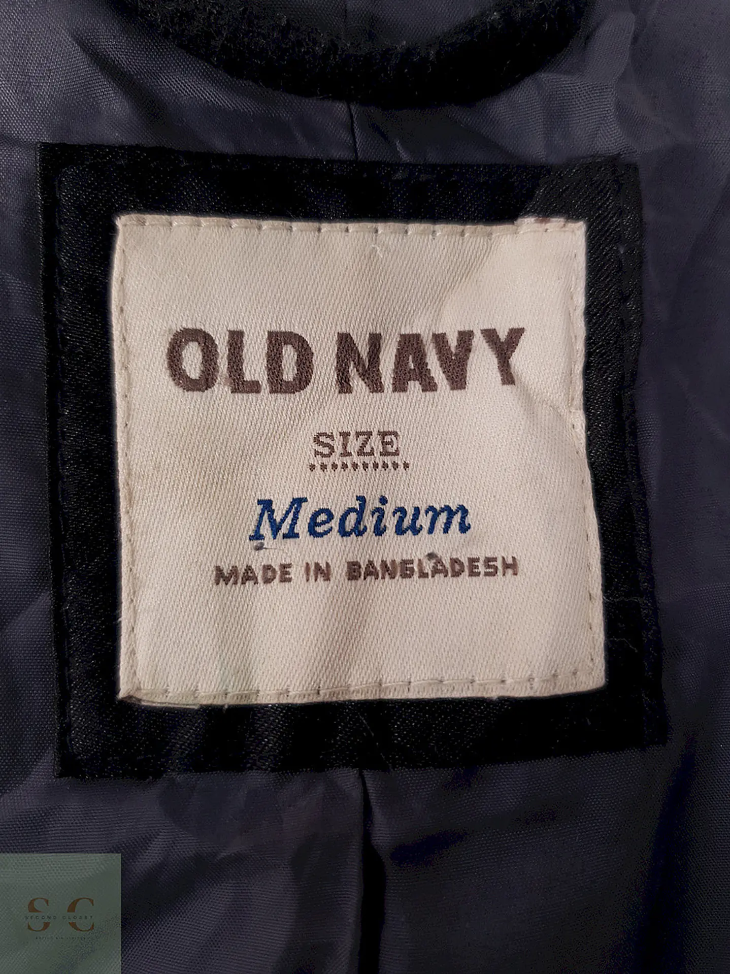 Abrigo Mujer Negro Cruzado Old Navy Lana – TALLA SM 8
