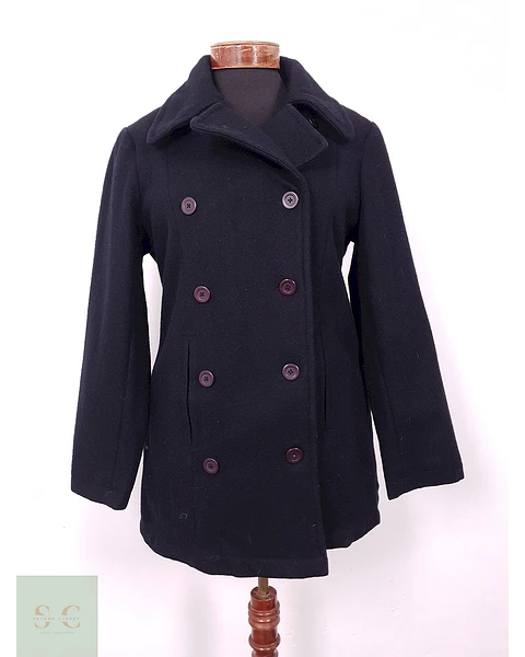 Abrigo Mujer Marinero Negro Lana Baxter & Wells – TALLA SM