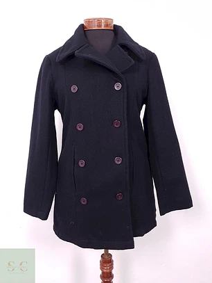 Abrigo Mujer Marinero Negro Lana Baxter & Wells – TALLA SM