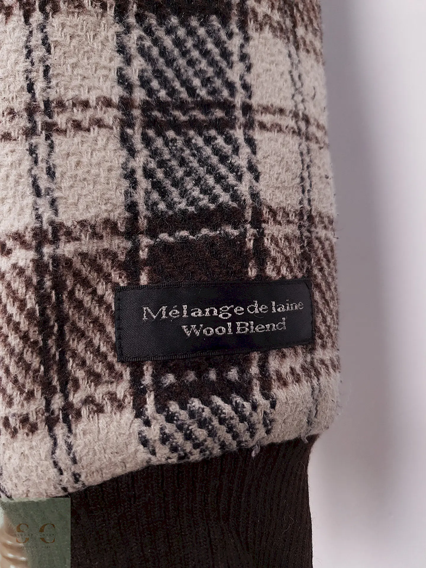 Abrigo Mujer Montgomery Cuadrillé Café Beige con Gorro – TALLA ML 4