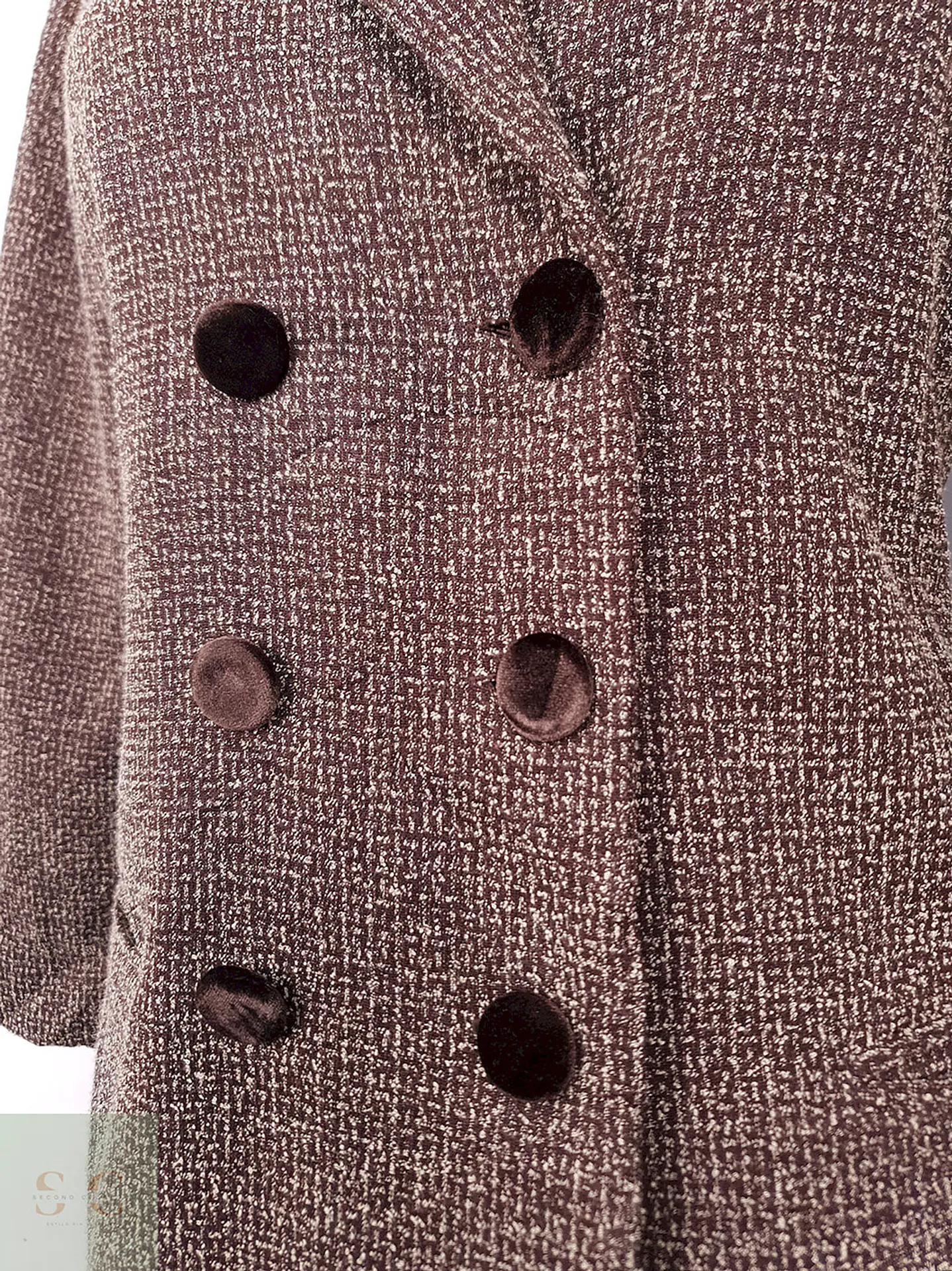 Abrigo Mujer Café Cruzado Elegante – TALLA SM 4
