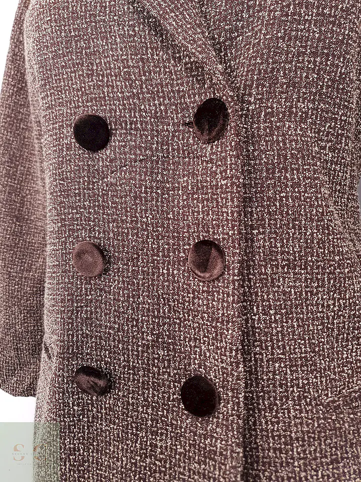 Abrigo Mujer Café Cruzado Elegante – TALLA SM 4