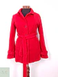 Abrigo Mujer Rojo con Cinturón Clásico – TALLA S - Miniatura 1