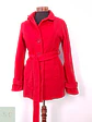 Abrigo Mujer Rojo con Cinturón Clásico – TALLA S - Miniatura 2