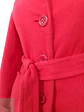 Abrigo Mujer Rojo con Cinturón Clásico – TALLA S - Miniatura 4
