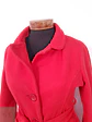 Abrigo Mujer Rojo con Cinturón Clásico – TALLA S - Miniatura 8