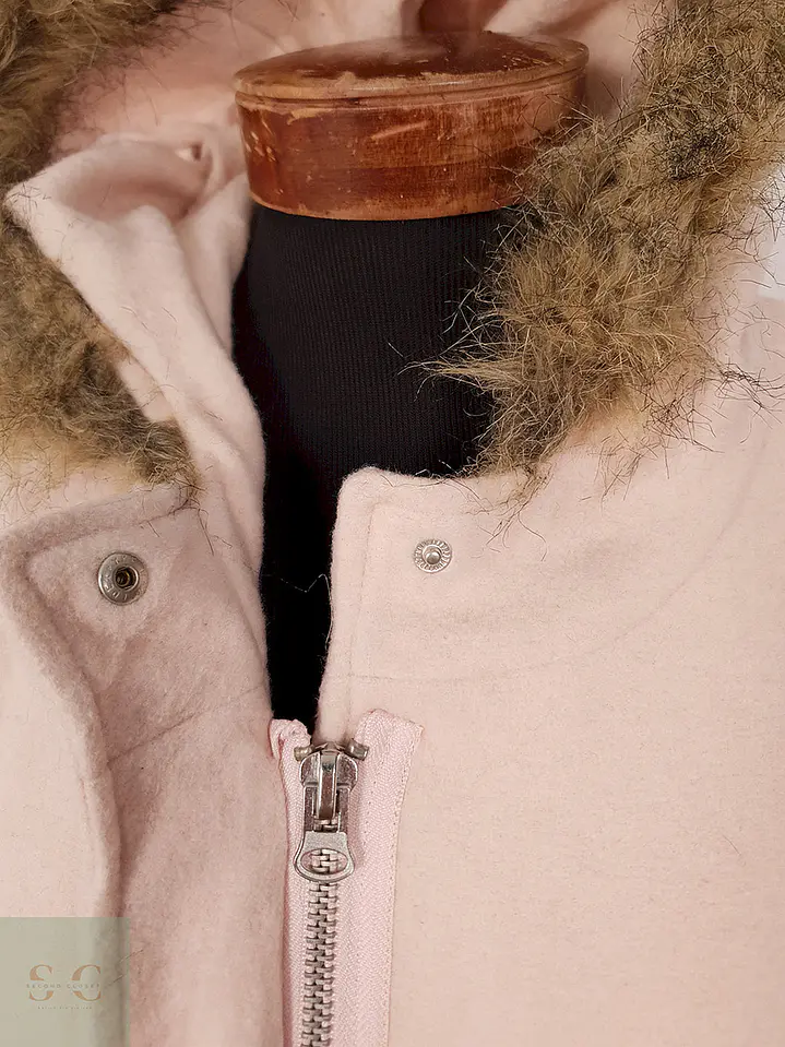 Abrigo Mujer Rosa Claro con Gorro – TALLA 2XL 9