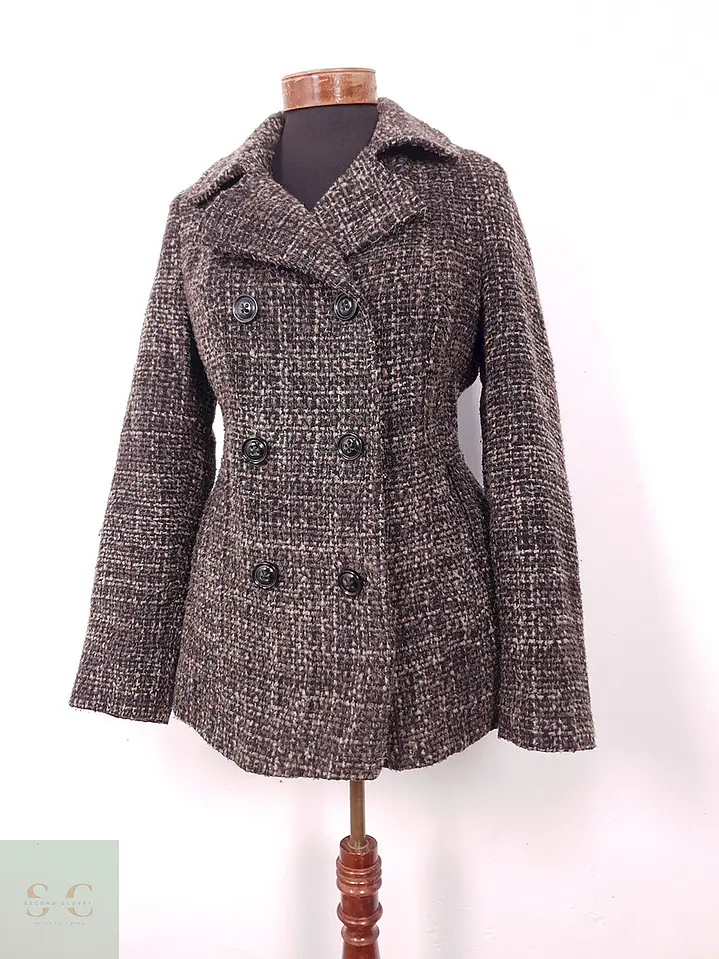 Abrigo Mujer Marinero Café – Croft & Barrow – TALLA SM 1