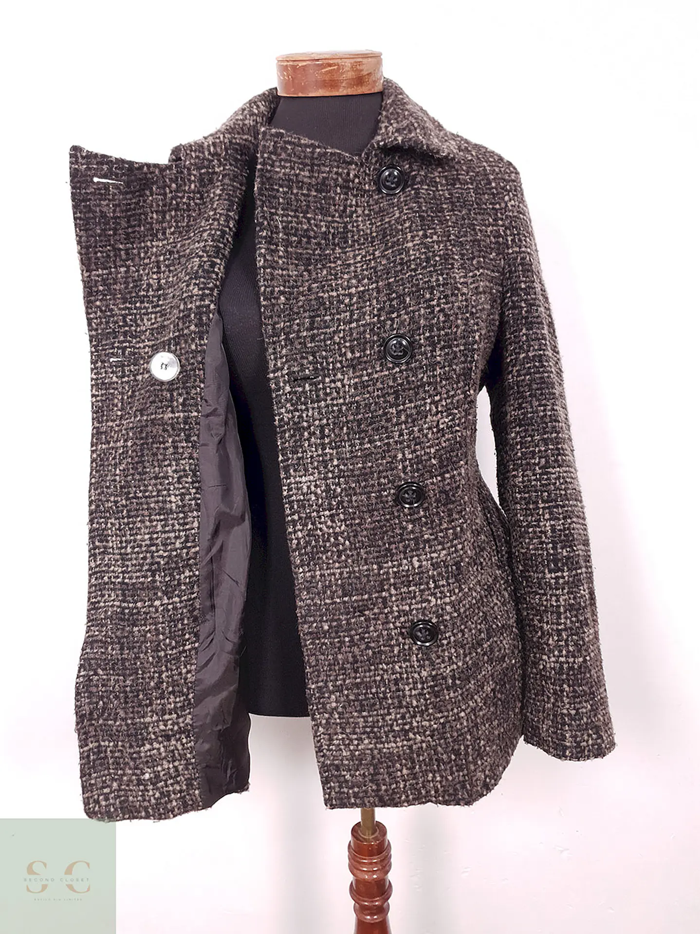 Abrigo Mujer Marinero Café – Croft & Barrow – TALLA SM 5