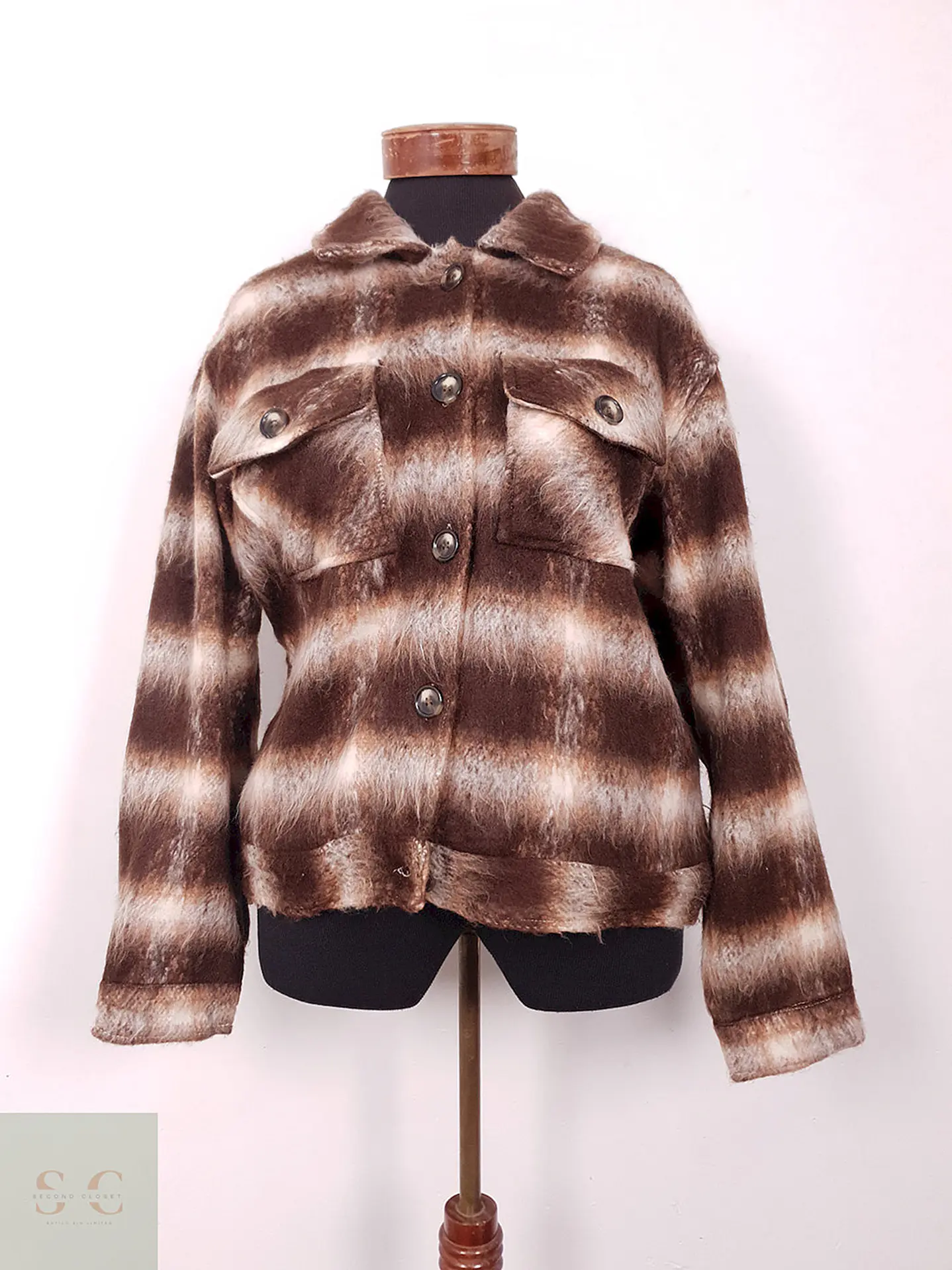 Chaqueta Mujer Peluche Café – TALLA L 1