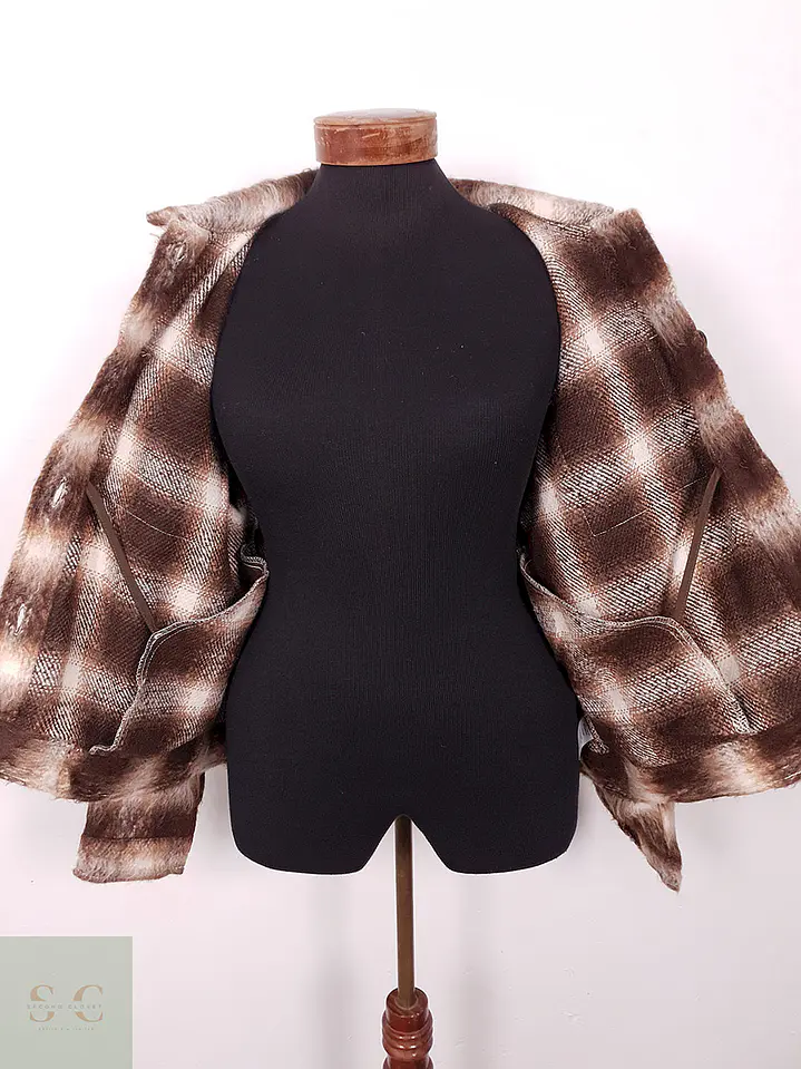 Chaqueta Mujer Peluche Café – TALLA L 6