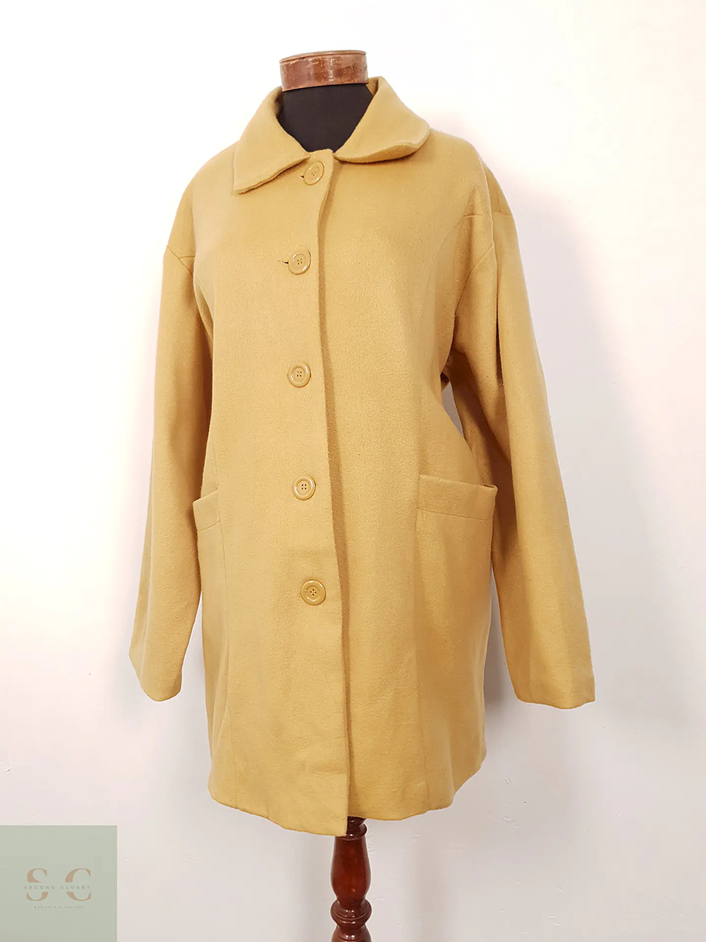 Abrigo Mujer Mostaza Minimalista – TALLA 3XL 3