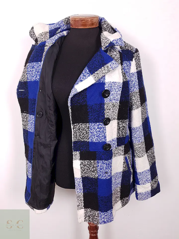Abrigo Faded Glory Marinero Cuadros – TALLA ML 5