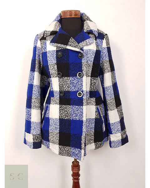 Abrigo Faded Glory Marinero Cuadros – TALLA ML