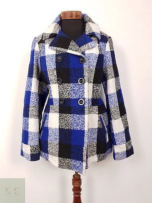 Abrigo Faded Glory Marinero Cuadros – TALLA ML