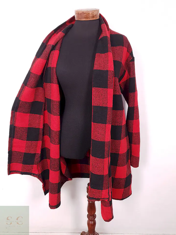 Abrigo Cuadros leñadora Rojo y Negro – TALLA XL 2