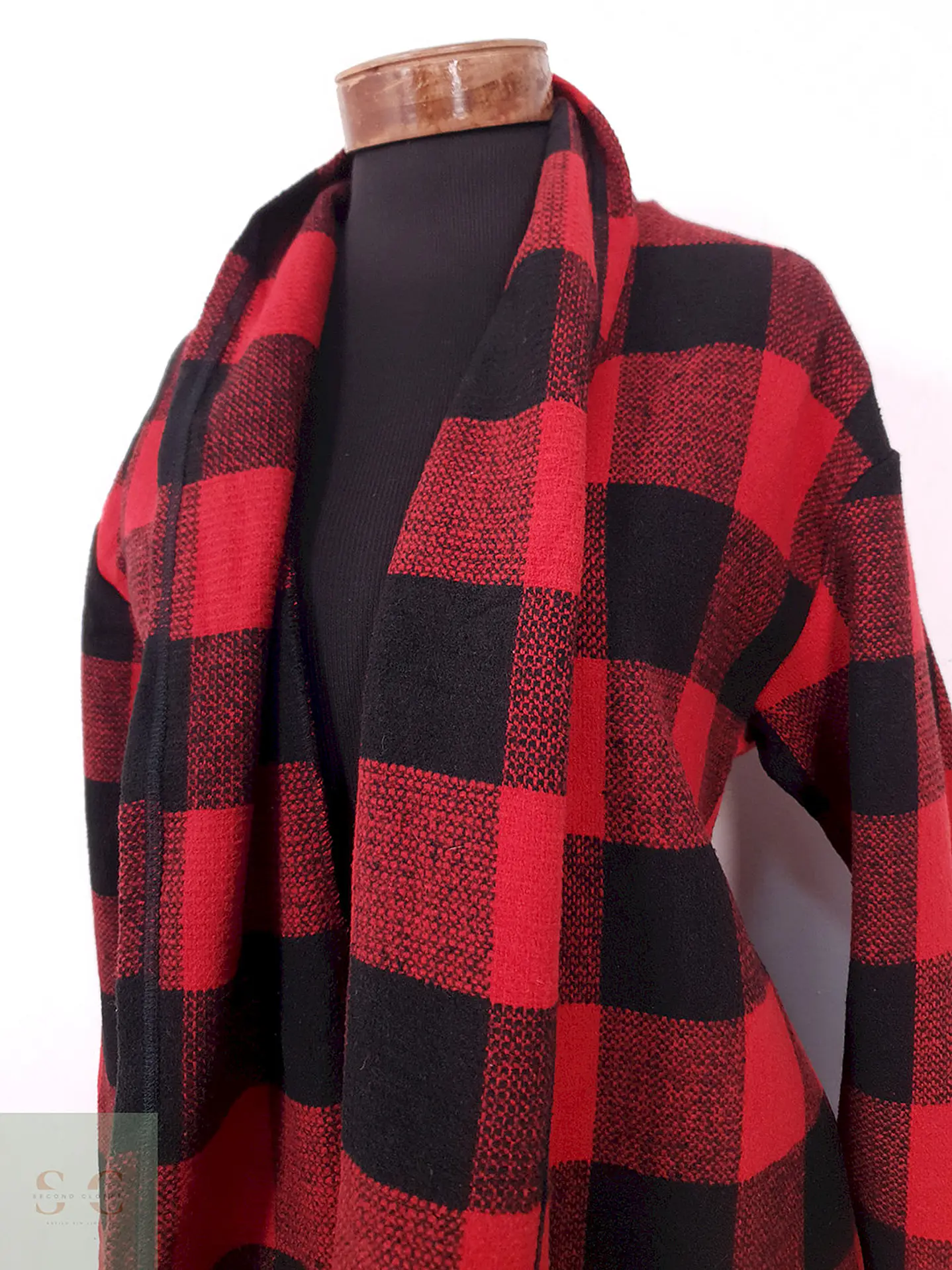 Abrigo Cuadros leñadora Rojo y Negro – TALLA XL 3