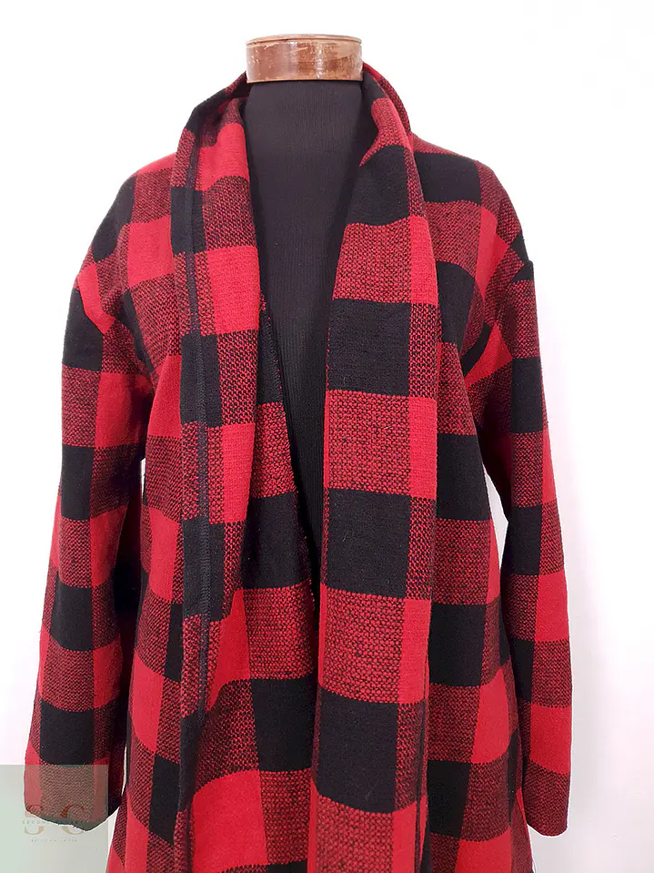 Abrigo Cuadros leñadora Rojo y Negro – TALLA XL 5