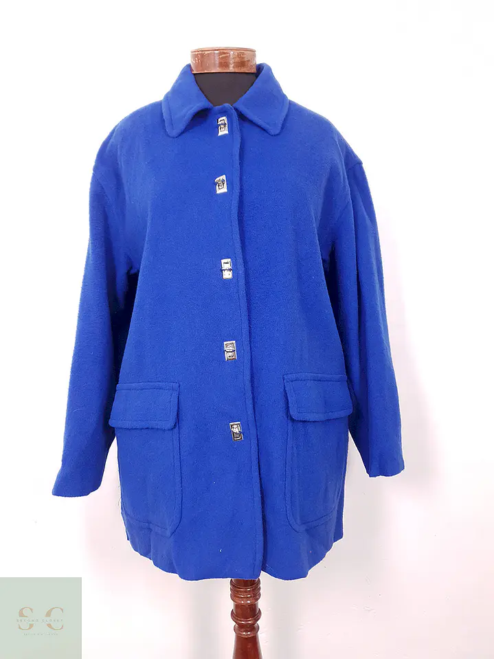Abrigo mujer lana Azul Mario de Pinto – TALLA XL 1