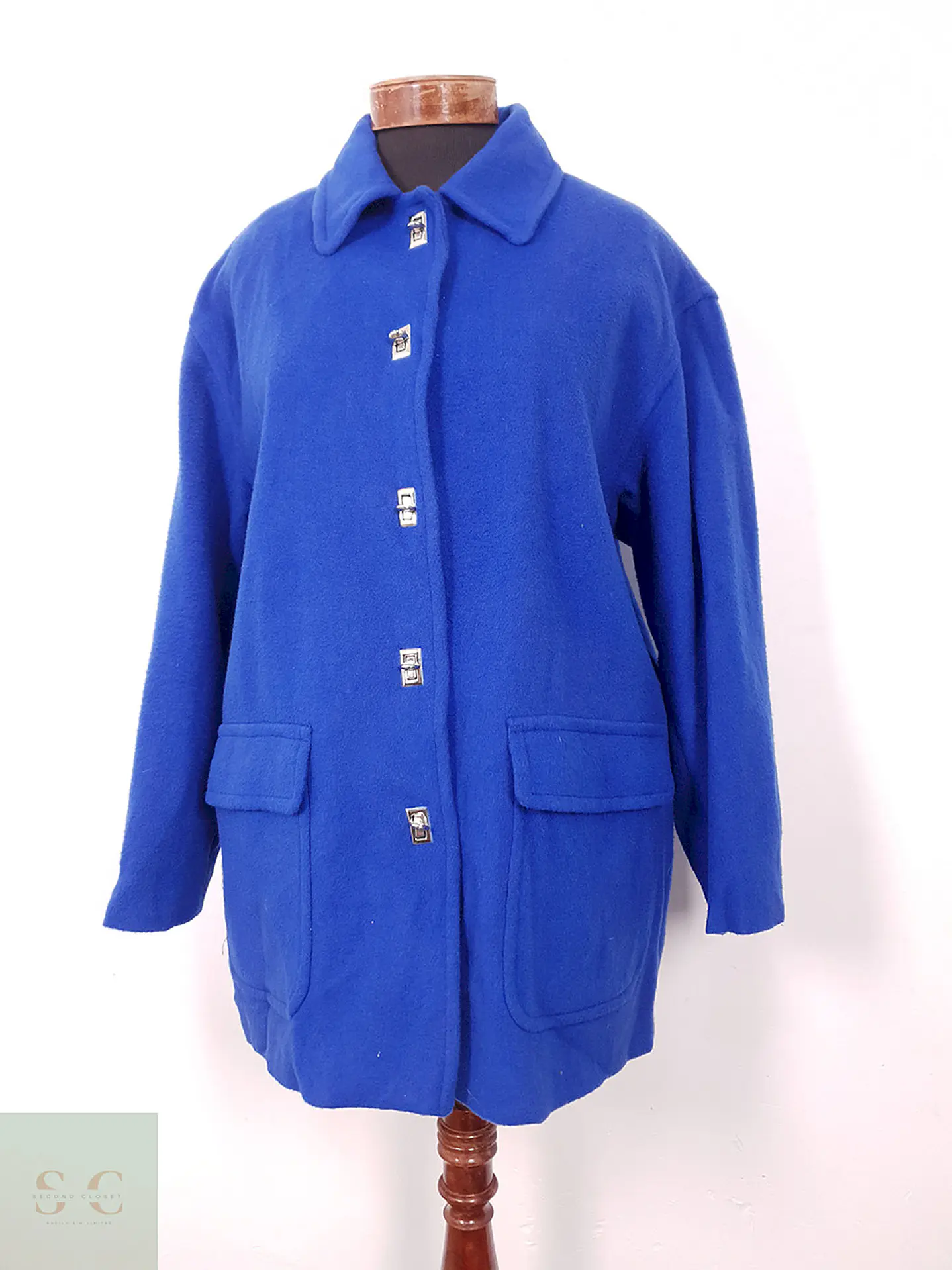 Abrigo mujer lana Azul Mario de Pinto – TALLA XL 2