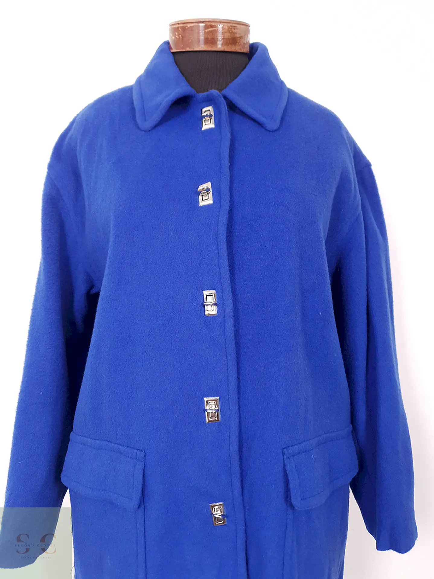 Abrigo mujer lana Azul Mario de Pinto – TALLA XL 4