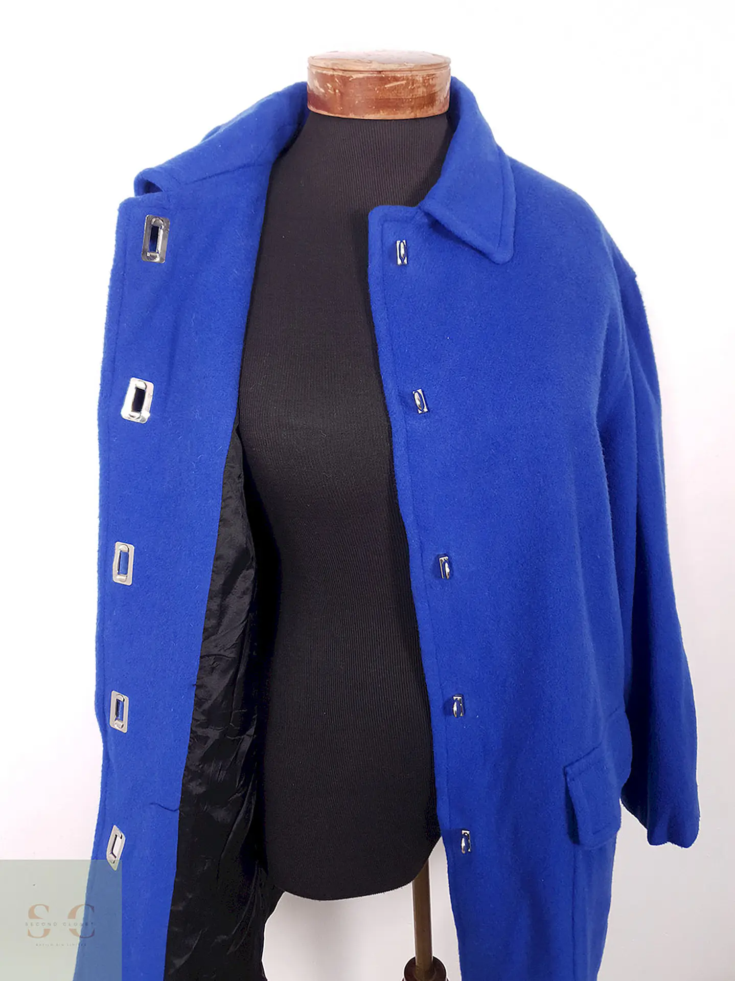 Abrigo mujer lana Azul Mario de Pinto – TALLA XL 9