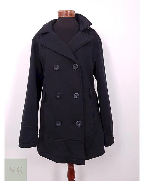 Abrigo Marinero Negro Liz Claiborne – TALLA XL