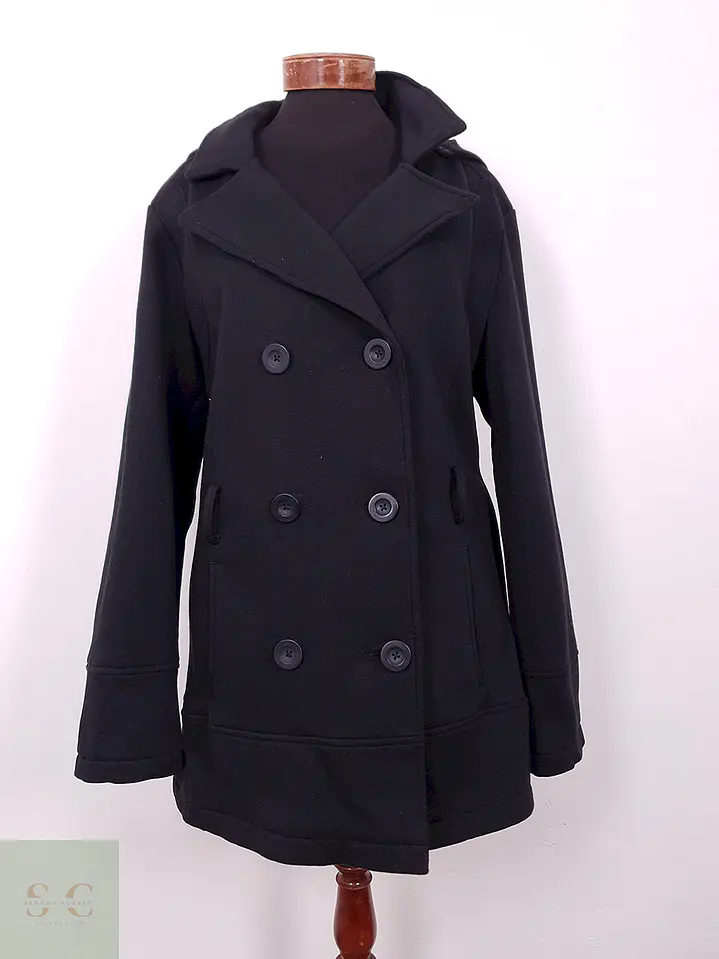Abrigo Marinero Negro Liz Claiborne – TALLA XL 1