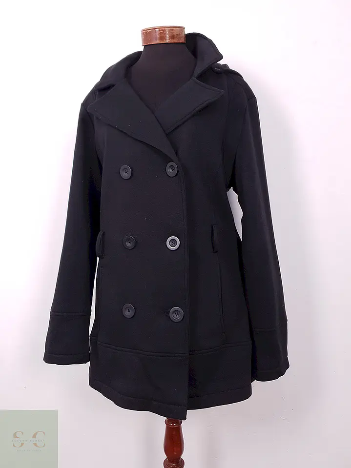Abrigo Marinero Negro Liz Claiborne – TALLA XL 2