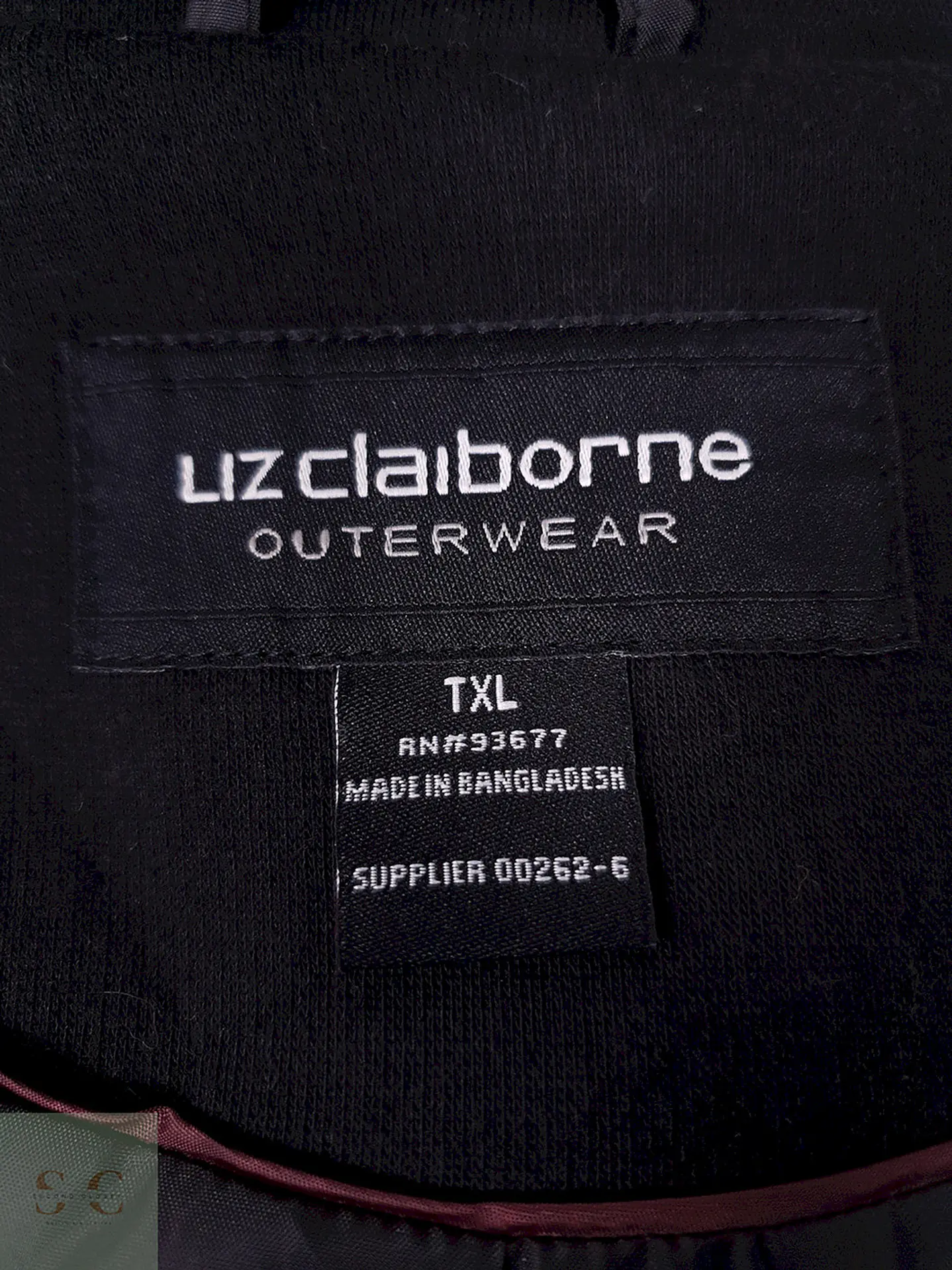 Abrigo Marinero Negro Liz Claiborne – TALLA XL 7