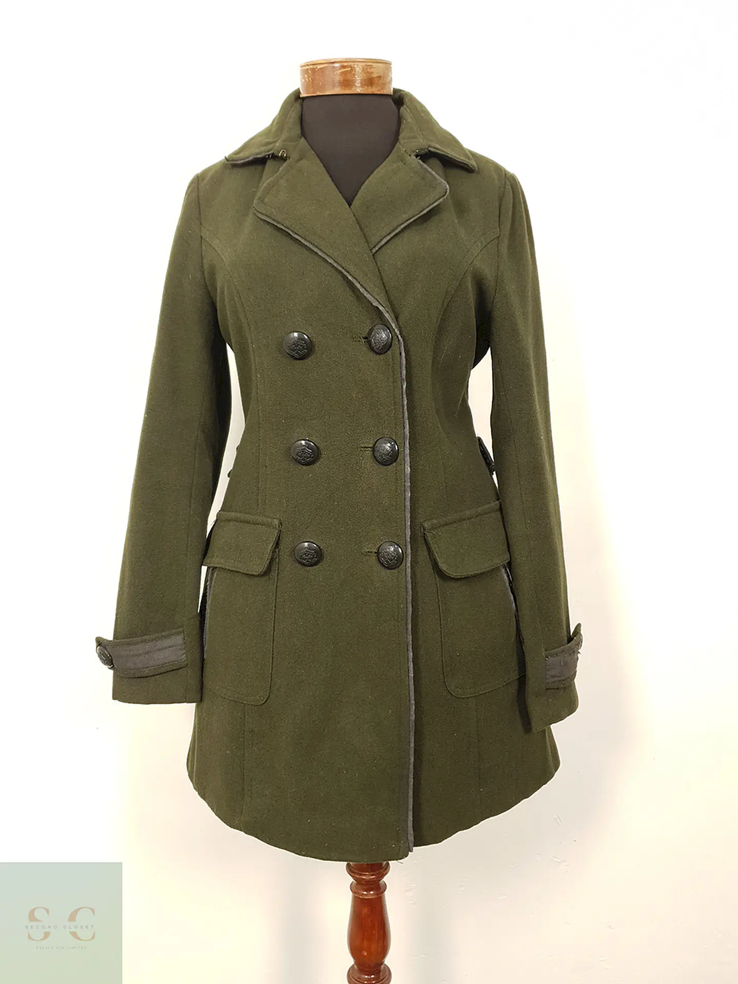 Abrigo Verde Militar Lana – TALLA SM 2