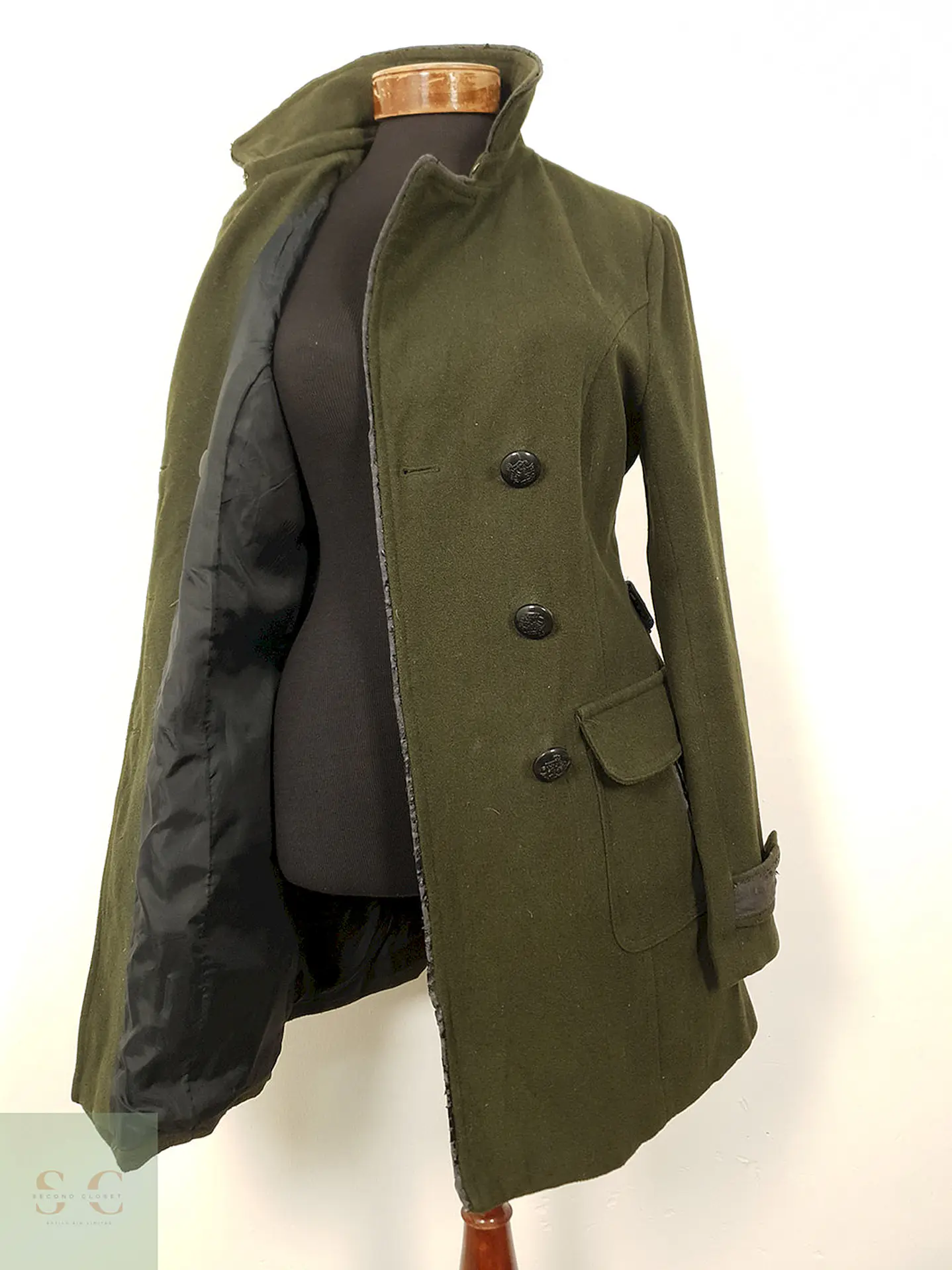 Abrigo Verde Militar Lana – TALLA SM 6