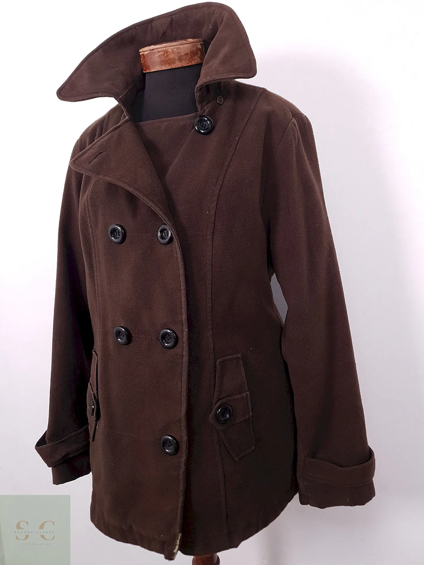 Abrigo Marinero George Café - Talla L 6