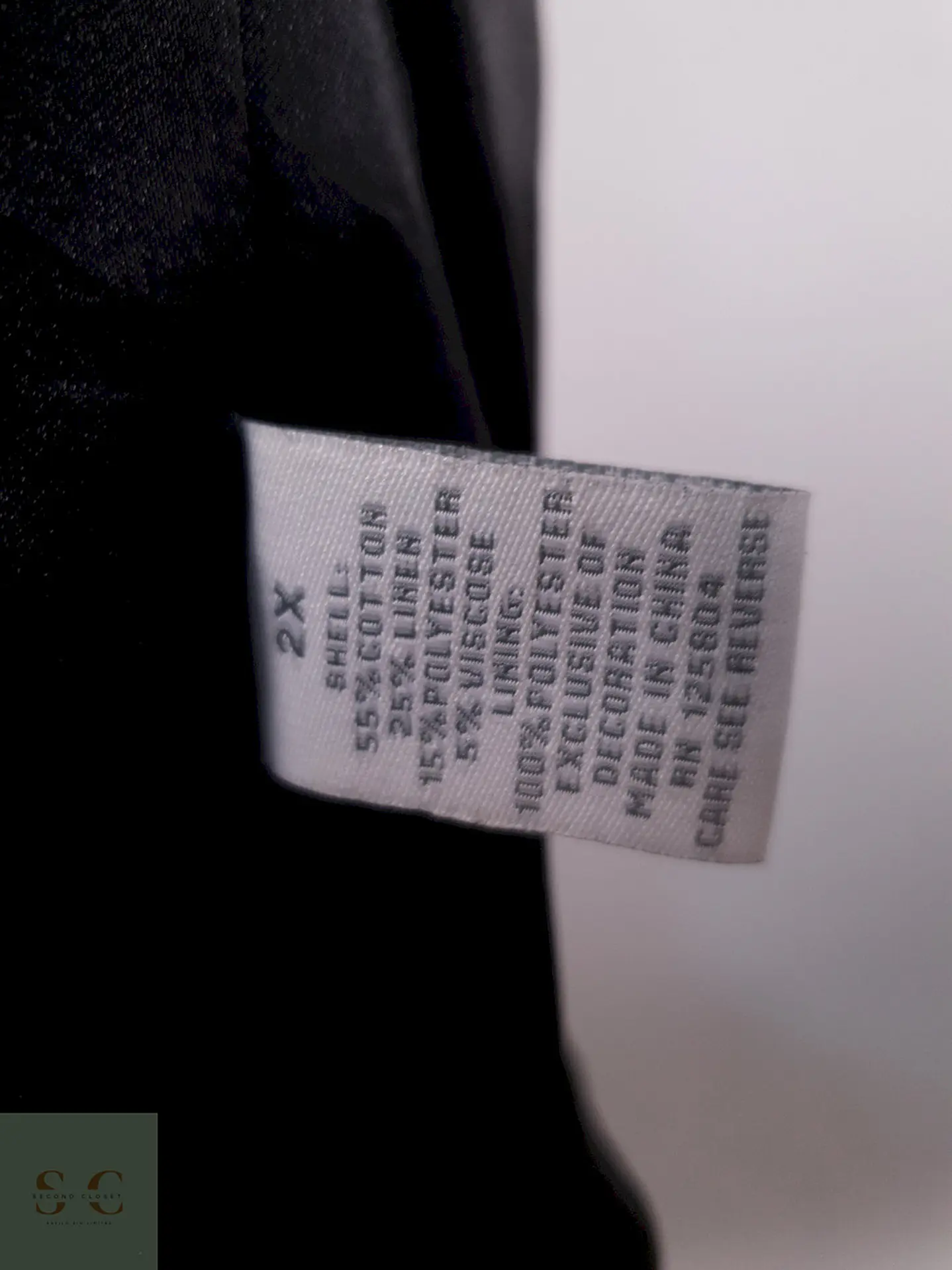 Chaqueta Gris Abierta Mezcla Lino Algodón – TALLA LXL 2