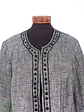 Chaqueta Gris Abierta Mezcla Lino Algodón – TALLA LXL - Miniatura 7