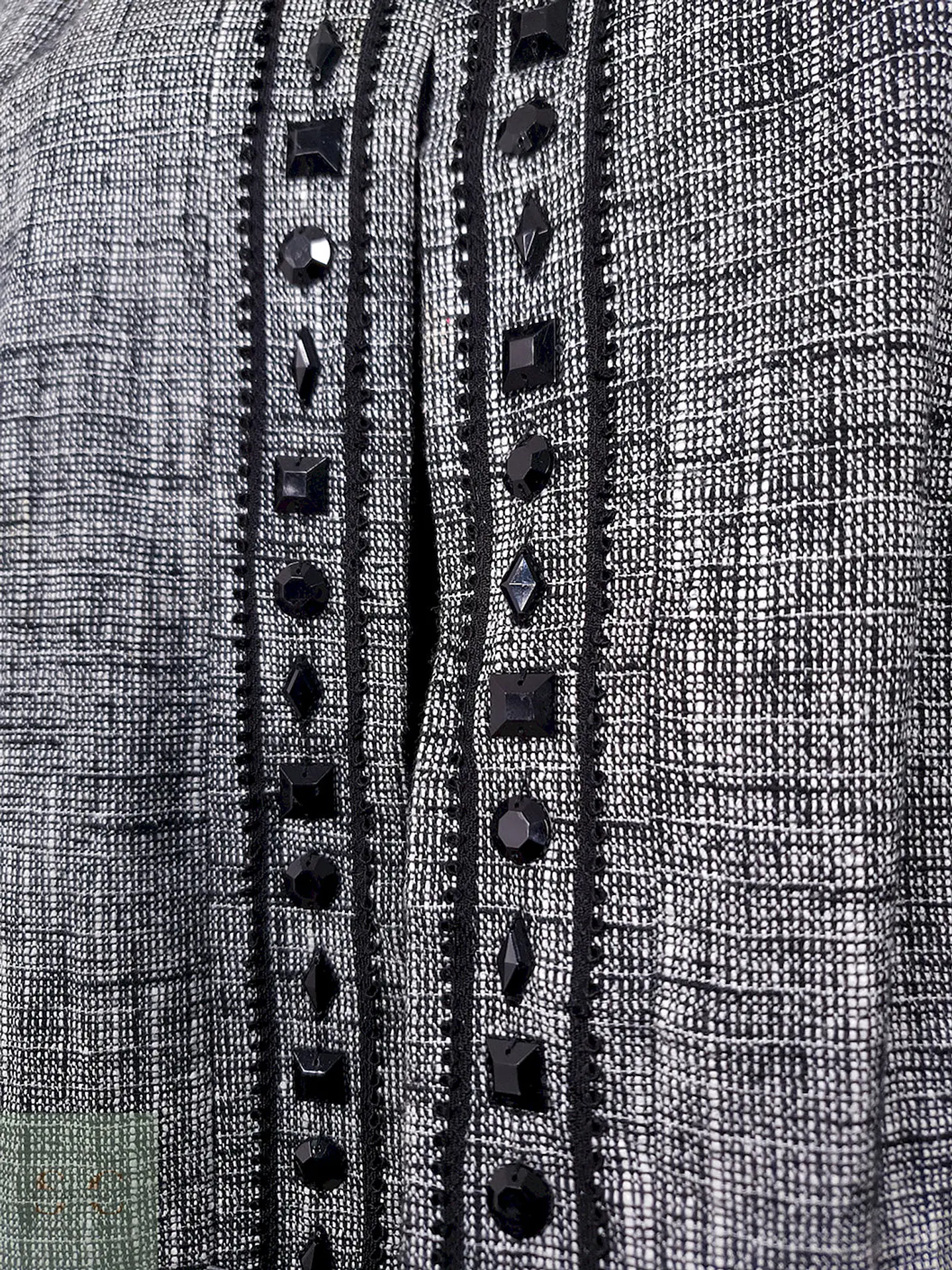 Chaqueta Gris Abierta Mezcla Lino Algodón – TALLA LXL 8