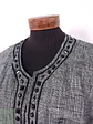 Chaqueta Gris Abierta Mezcla Lino Algodón – TALLA LXL - Miniatura 9