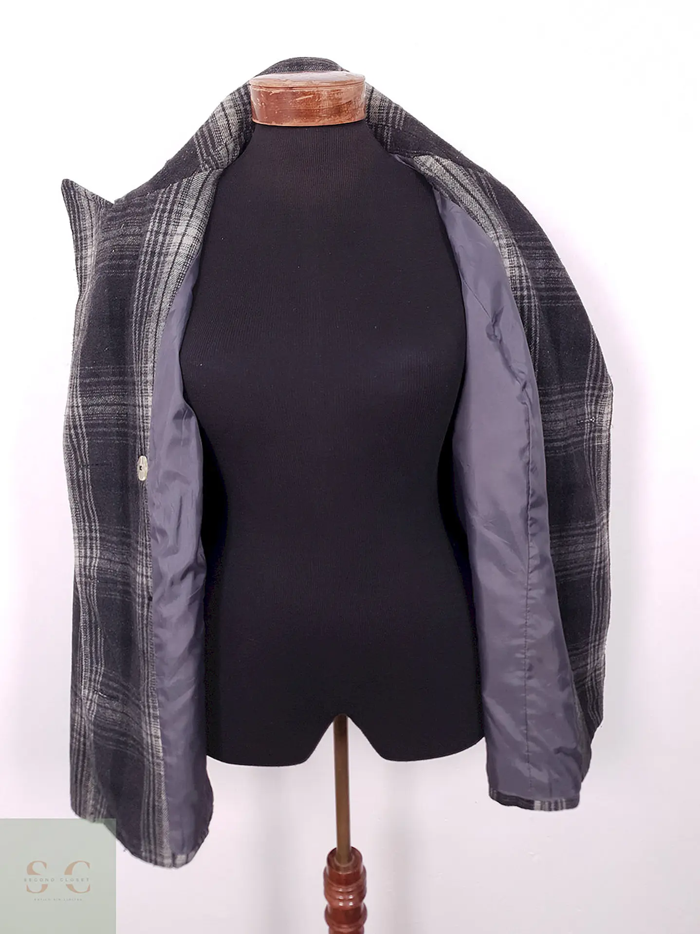 Abrigo Marinero Old Navy Cuadros Plomo – TALLA XL 7
