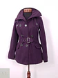 Abrigo Cruzado Morado con Cinto - Talla XS - Miniatura 2