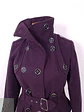 Abrigo Cruzado Morado con Cinto - Talla XS - Miniatura 6