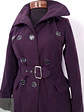 Abrigo Cruzado Morado con Cinto - Talla XS - Miniatura 7