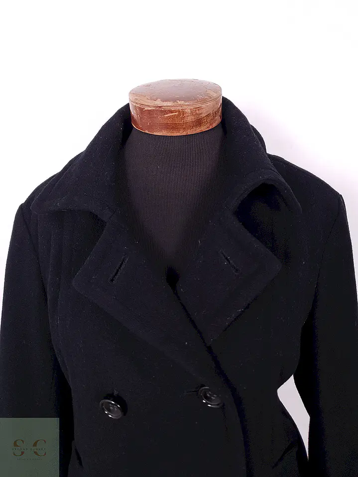 Abrigo Marinero Vintage Negro Lana – TALLA L 3