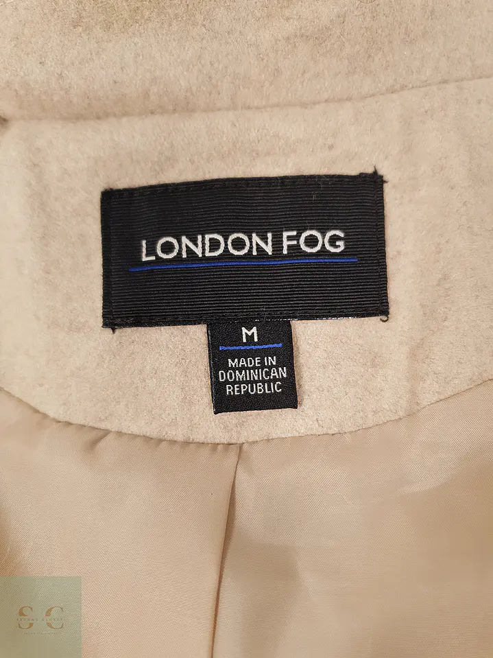 Abrigo London Fog Beige Lana – TALLA ML 9