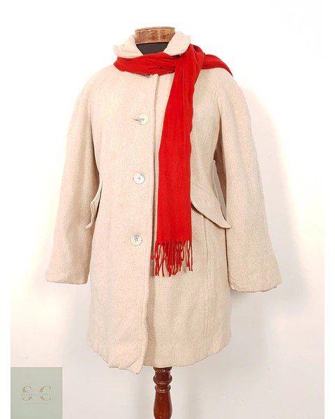 Abrigo East5th Rosa Claro Lana con Bufanda – TALLA XL