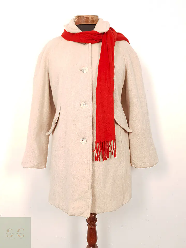 Abrigo East5th Rosa Claro Lana con Bufanda – TALLA XL 3