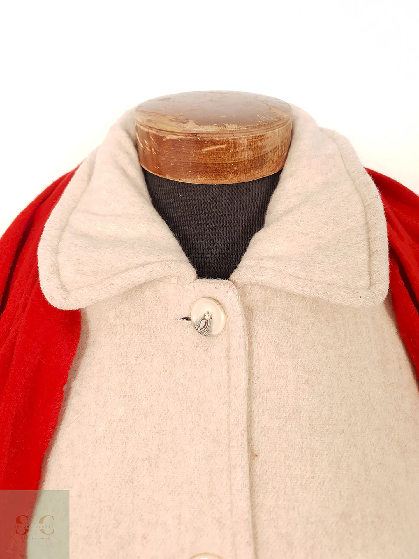 Abrigo East5th Rosa Claro Lana con Bufanda – TALLA XL 6
