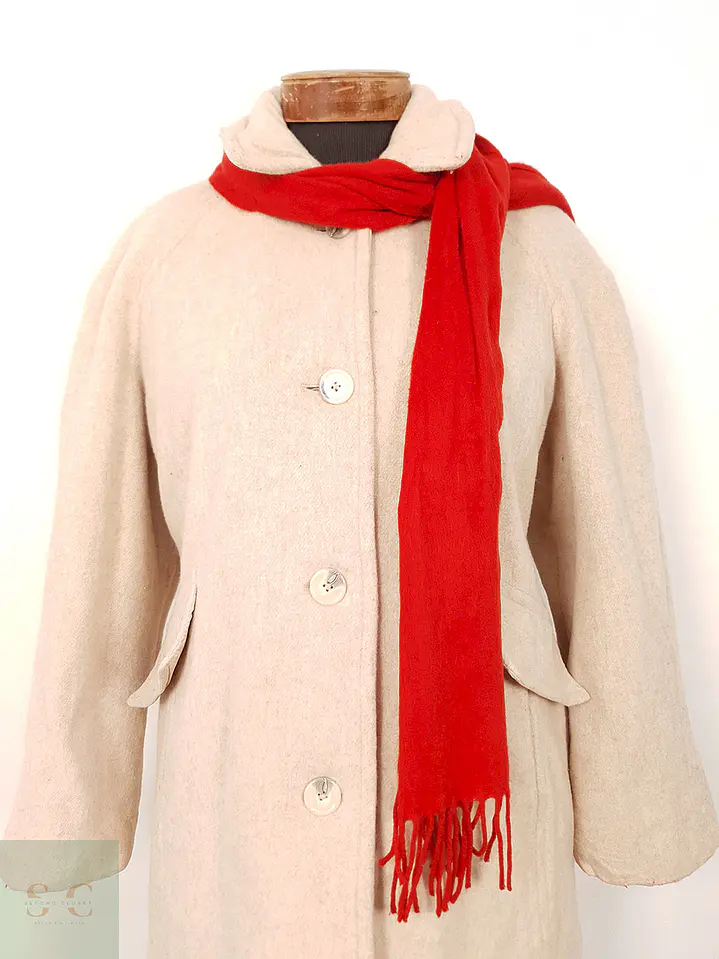 Abrigo East5th Rosa Claro Lana con Bufanda – TALLA XL 7