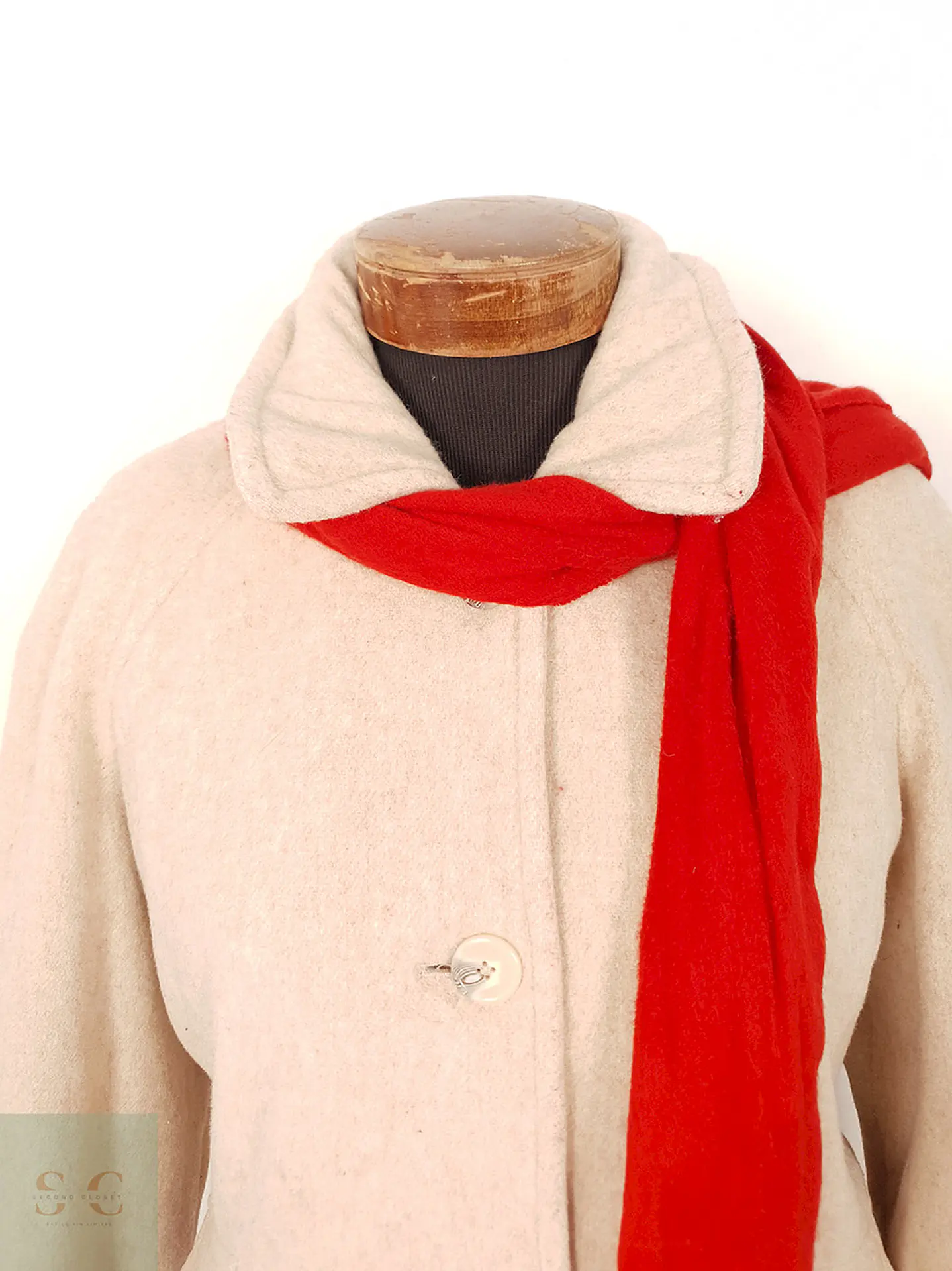 Abrigo East5th Rosa Claro Lana con Bufanda – TALLA XL 8